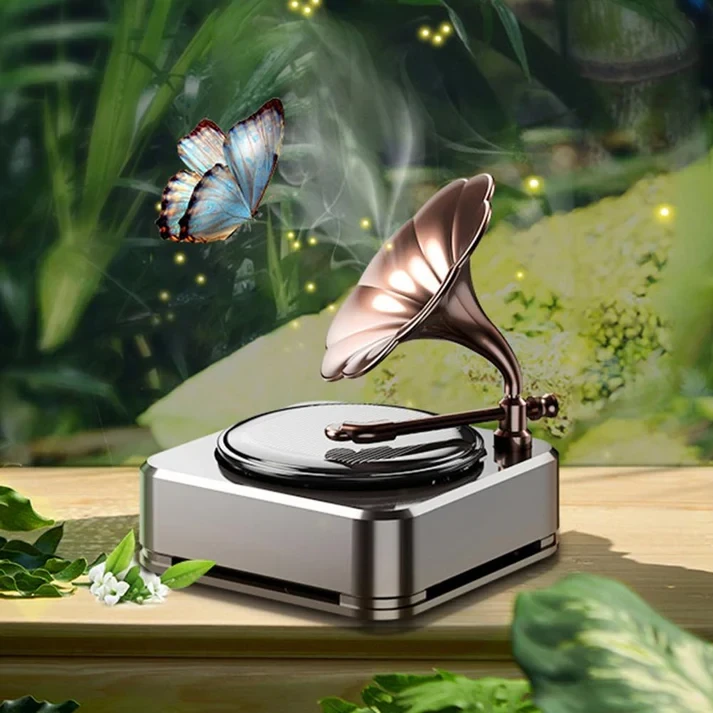 معطر جو للسيارة يعمل بالطاقة الشمسية gramophone
