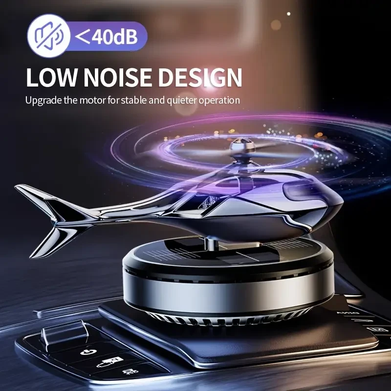 معطر سيارة على شكل هليكوبتر يعمل بالطاقة الشمسية