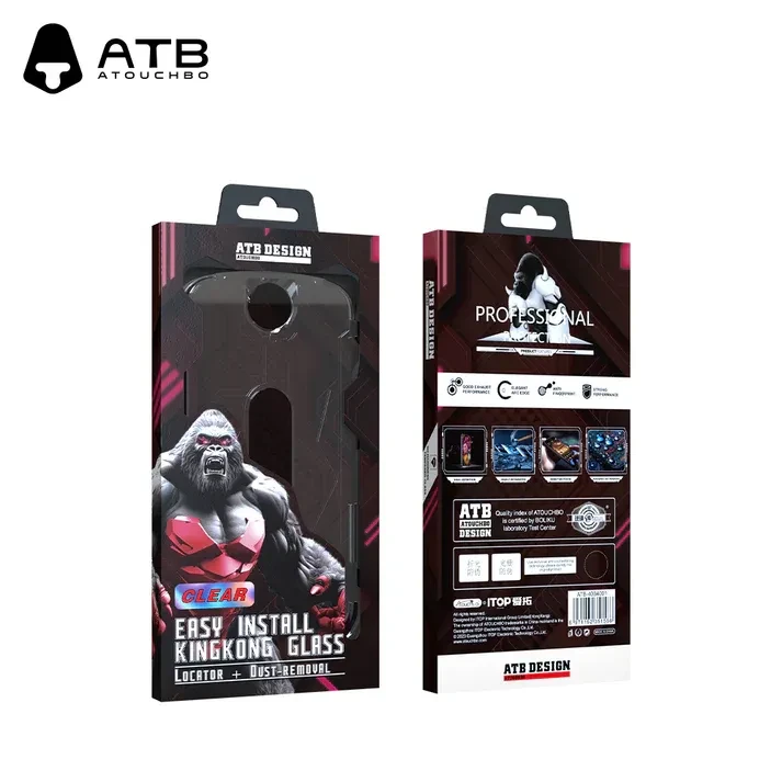 ستيكر حماية شاشة زجاجية سهلة التركيب من ATB/شفاف